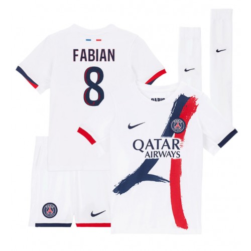 Fotbalové Dres Paris Saint-Germain Fabian Ruiz #8 Dětské Venkovní 2024-25 Krátký Rukáv (+ trenýrky)